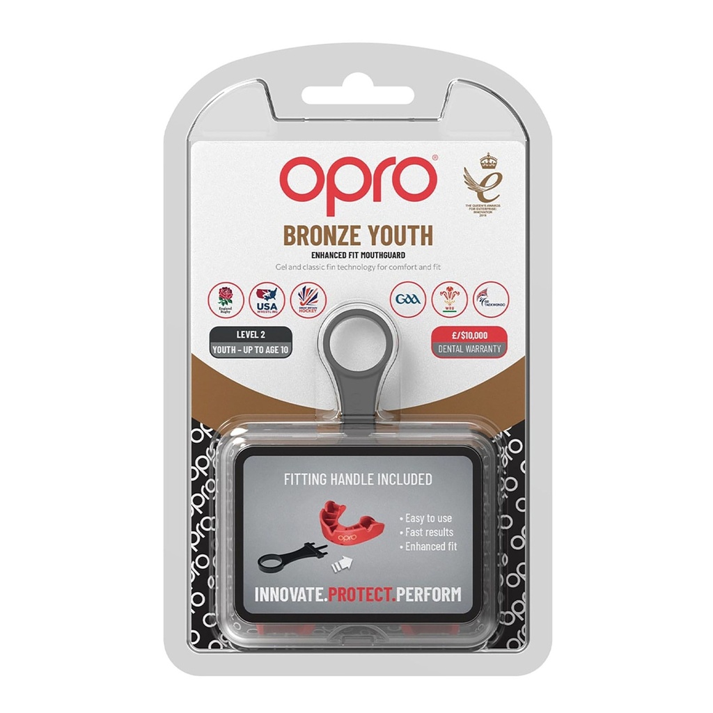 Opro - Bronze Enhanced Fit Mouthguard Jr