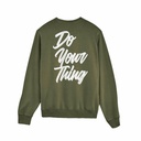 Naked Do Your Thing Script Crewneck Dyed Kakhi