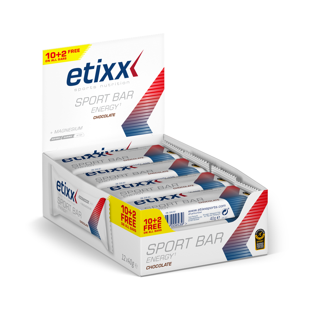 ETIXX ENERGY SPORT BAR
CHOCOLATE 12X40G