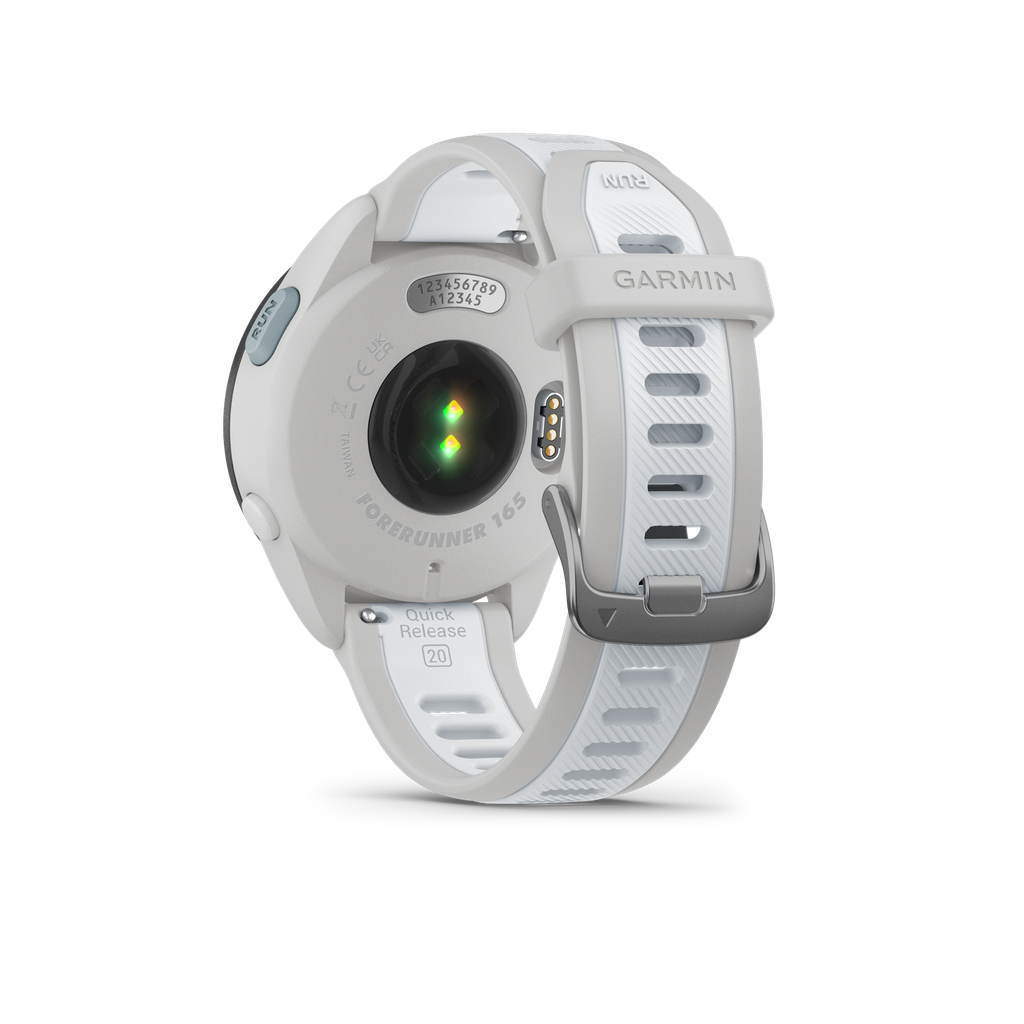 Forerunner® 165, Blanc/Gris clair