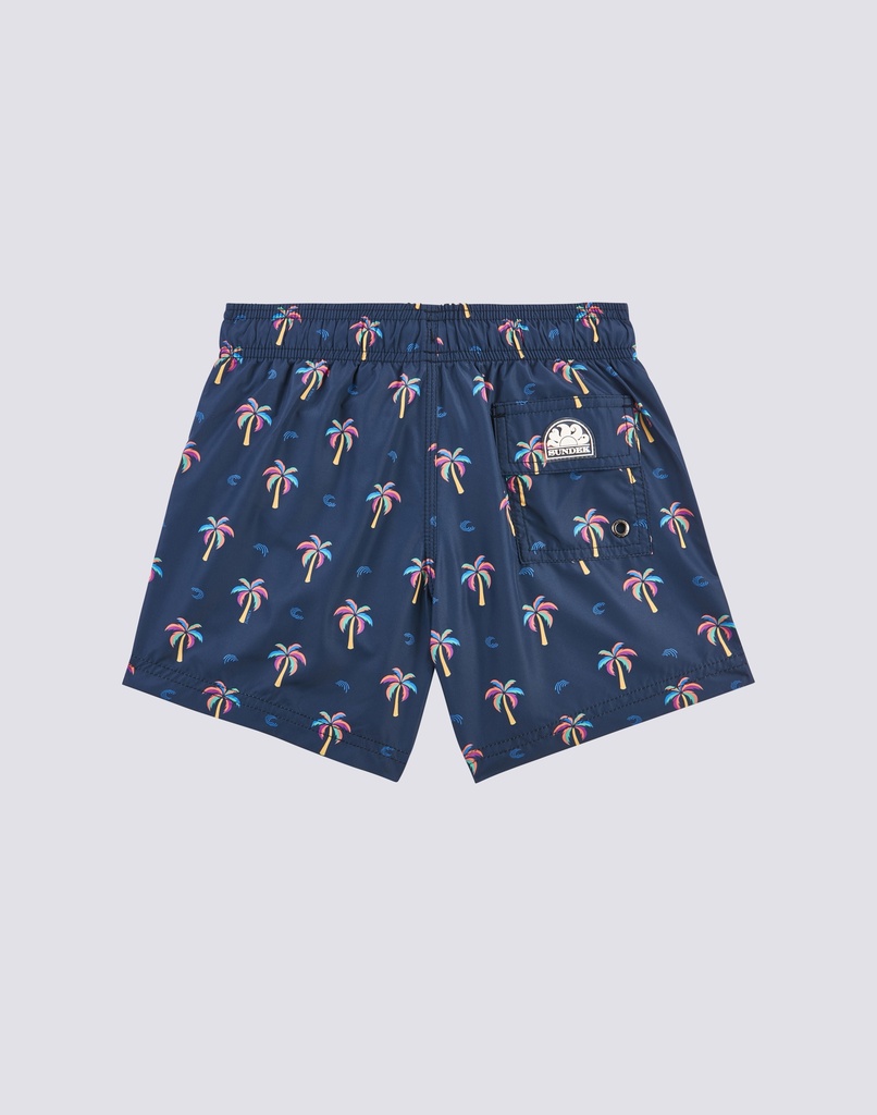 Printed Boardshort Navy Jr