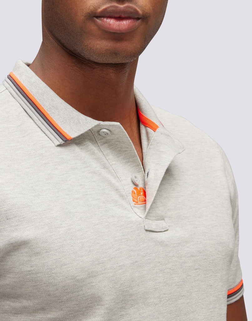 Brice Polo Grey Melange