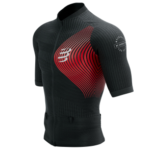 Trail Postural SS Top - Heren - Black/Red