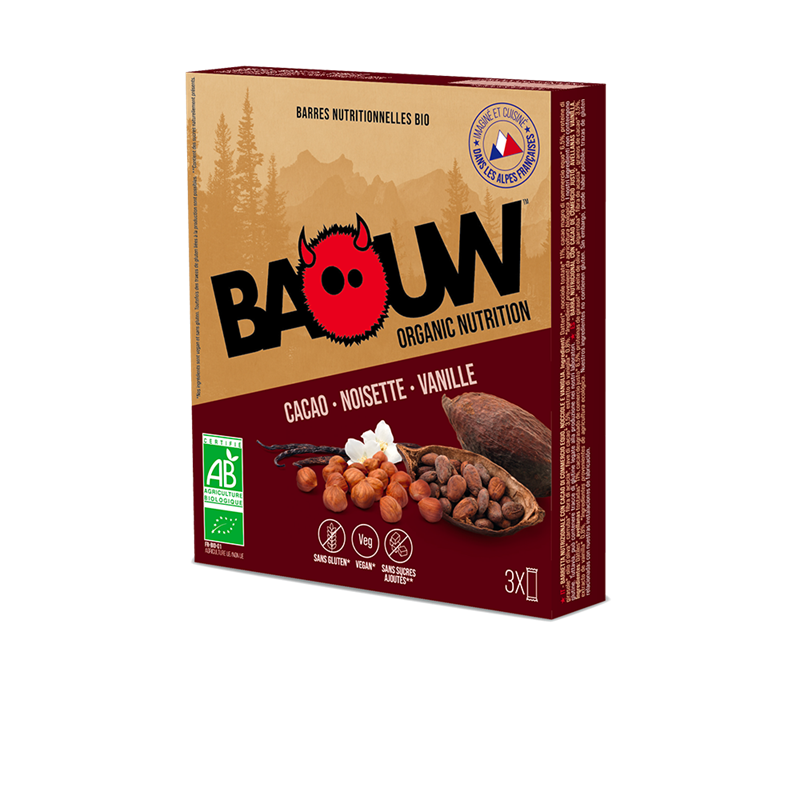 Baouw Cacao-Noisette-Vanille x3