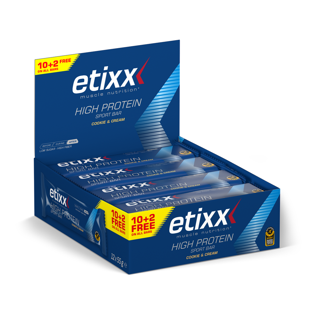 ETIXX HIGH PROTEIN BAR COOKIE & CREAM *12