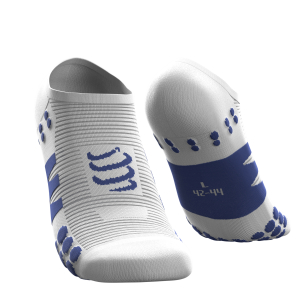 No Show Socks - White/Blue