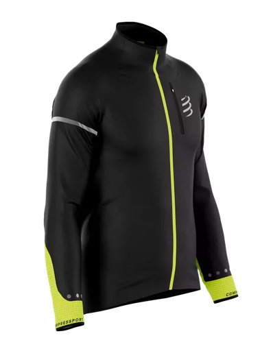 Hurricane Windproof Jacket Flash - Heren - Black / Fluo Yellow