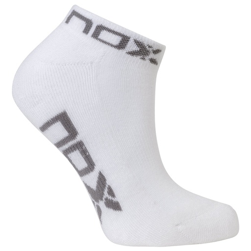 WOMEN ANKLE LENGTH SOCKS WHITE WITH GREY LOGO