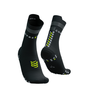 Pro Racing Socks v4.0 Run High Flash Black/Fluo Yellow